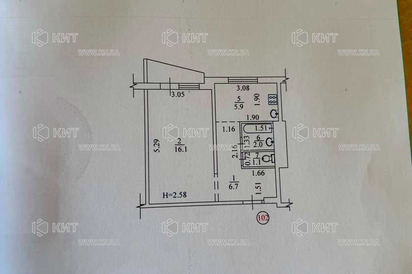 Продаж квартири Харків, ХТЗ, Рогань, 33.6м²