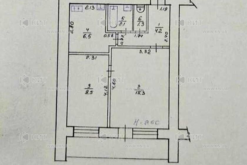 Продаж квартири Харків, Павлове Поле, 39м²