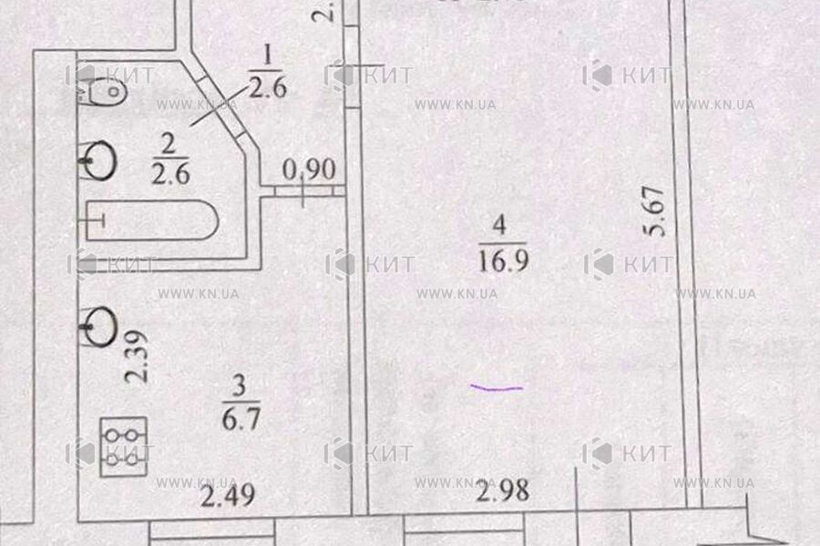 Продаж квартири Харків, ХТЗ, Рогань, 31м²