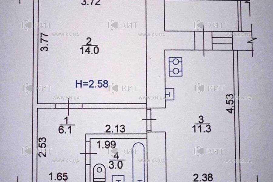 Продаж квартири Харків, Олексіївка, 37м²