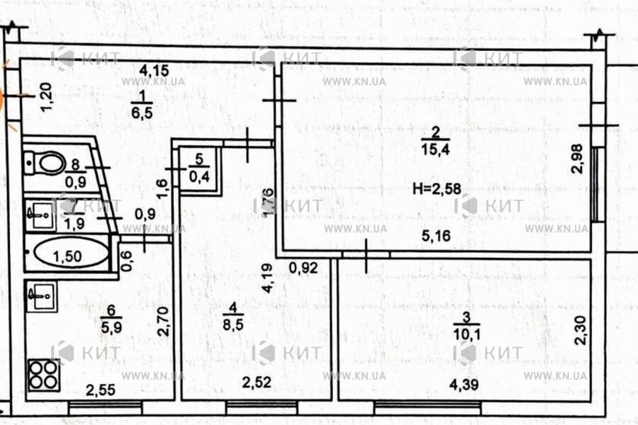 Продажа квартиры Харьков, ХТЗ, Рогань, 50м²