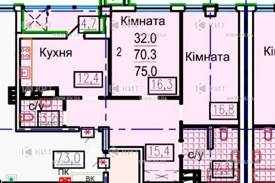 Продаж квартири Харків, Наукова, 75м²