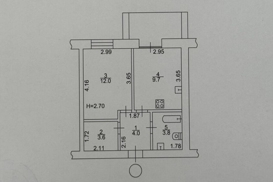 Оренда квартири Харків, Олексіївка, 38м²