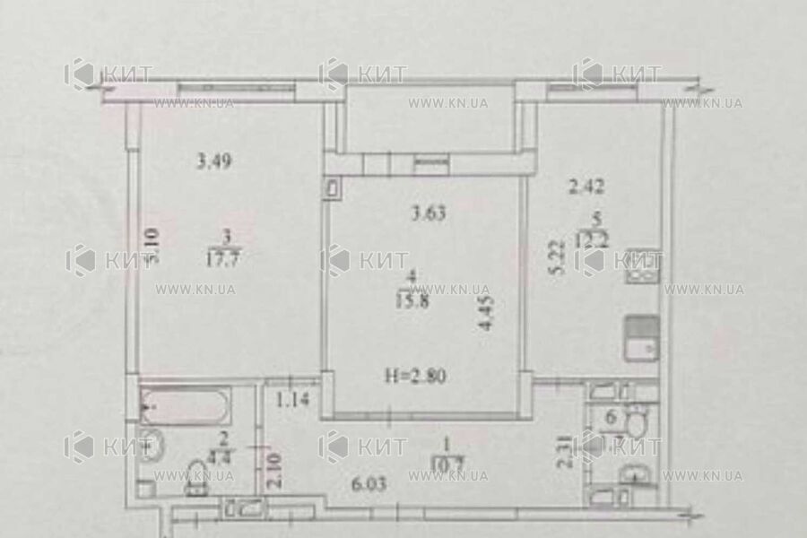 Продаж квартири Харків, Нові Дома, 65м²