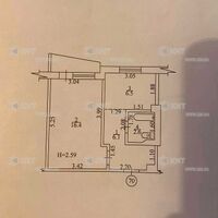 Продаж квартири Харків, ХТЗ, Рогань, 33м²