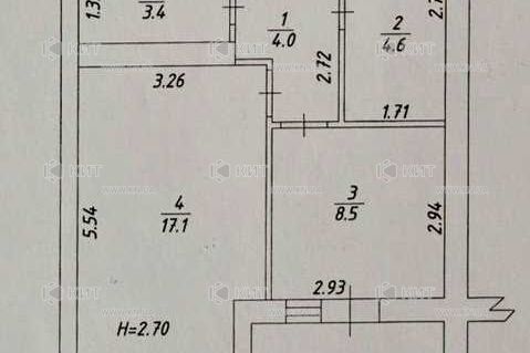 Продаж квартири Харків, ХТЗ, Рогань, 40м²
