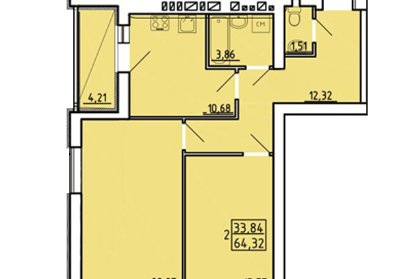 Продажа квартиры Харьков, Гагарина, 65м²