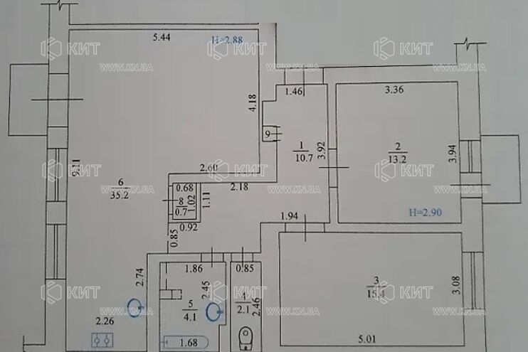 Продажа квартиры Харьков, ХТЗ, Рогань, 85м²