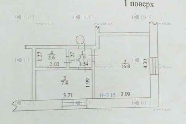 Продажа квартиры Харьков, Центр, 28.8м²