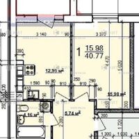 Продаж квартири Харків, ХТЗ, Рогань, 40.77м²