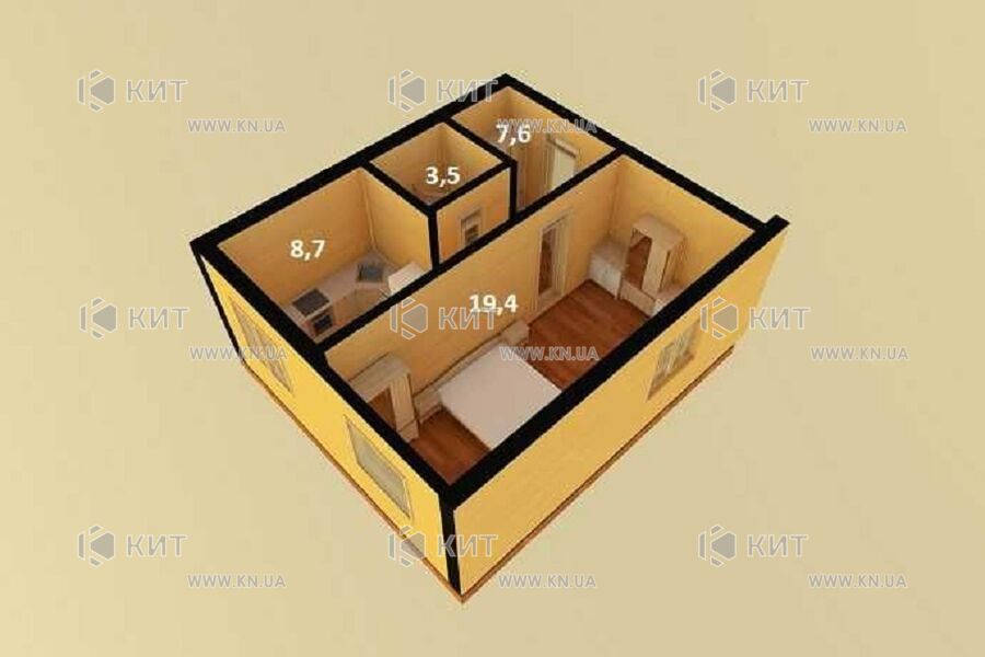 Продажа квартиры Харьков, Киевская, Гидропарк, 39м²