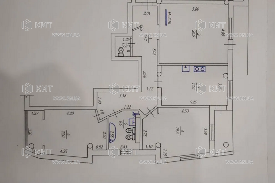 Продажа квартиры Харьков, Спортивная, Гагарина, Защитников, 117м²