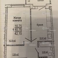 Продаж квартири Харків, ЖК Меридіан, 43м²