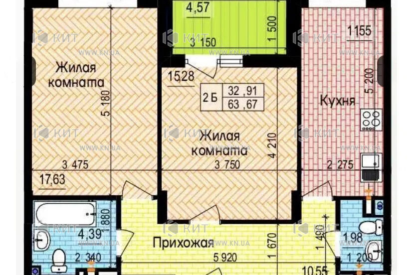 Продаж квартири Харків, м. Палац спорту, 64м²