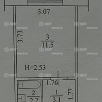 Продаж квартири Харків, ХТЗ, Рогань, 19.2м²