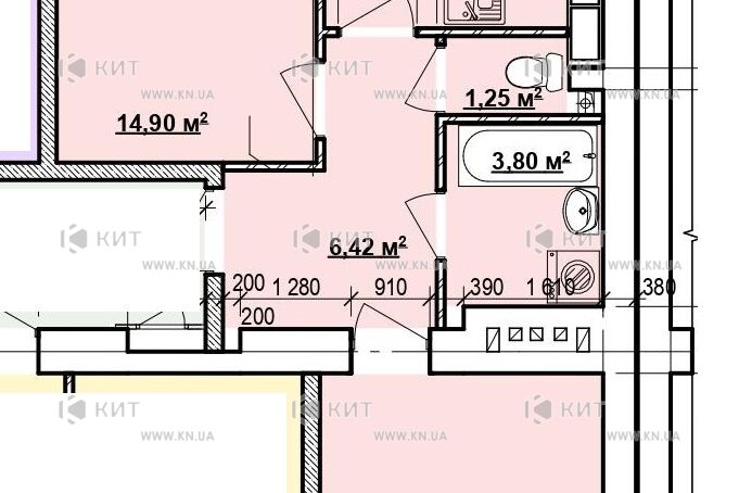 Продаж квартири Харків, ХТЗ, Рогань, 57.28м²