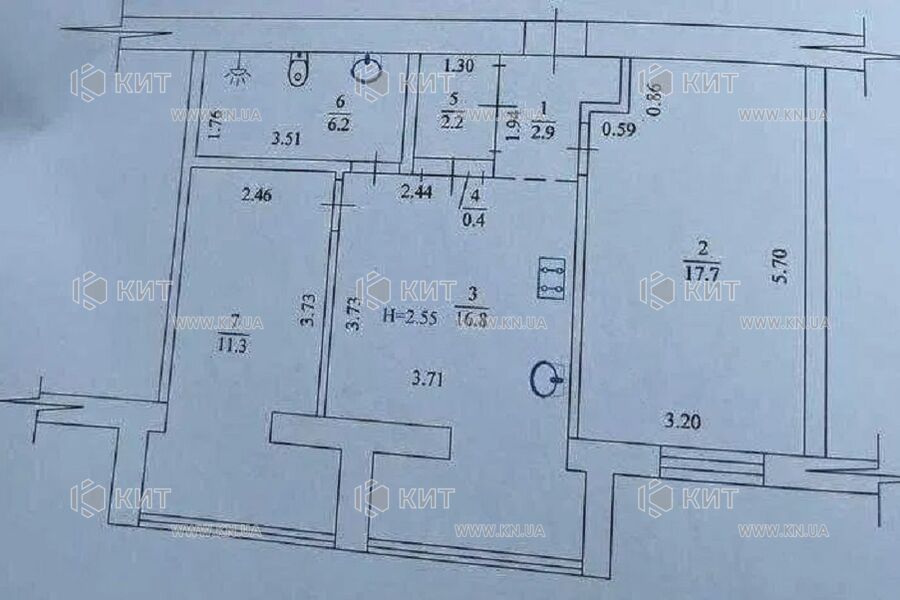Продажа квартиры Харьков, Новые дома, 58м²