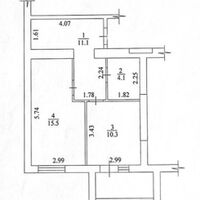 квартиры Харьков, ХТЗ, Рогань, 44м²