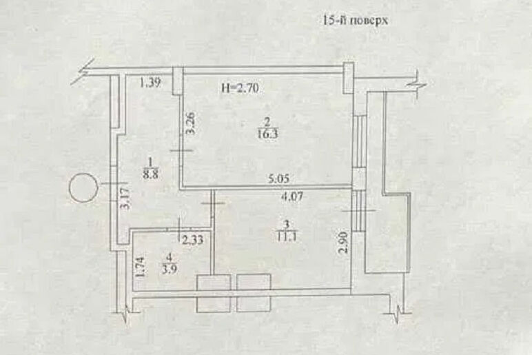 Продажа квартиры Харьков, Одесская, 43м²