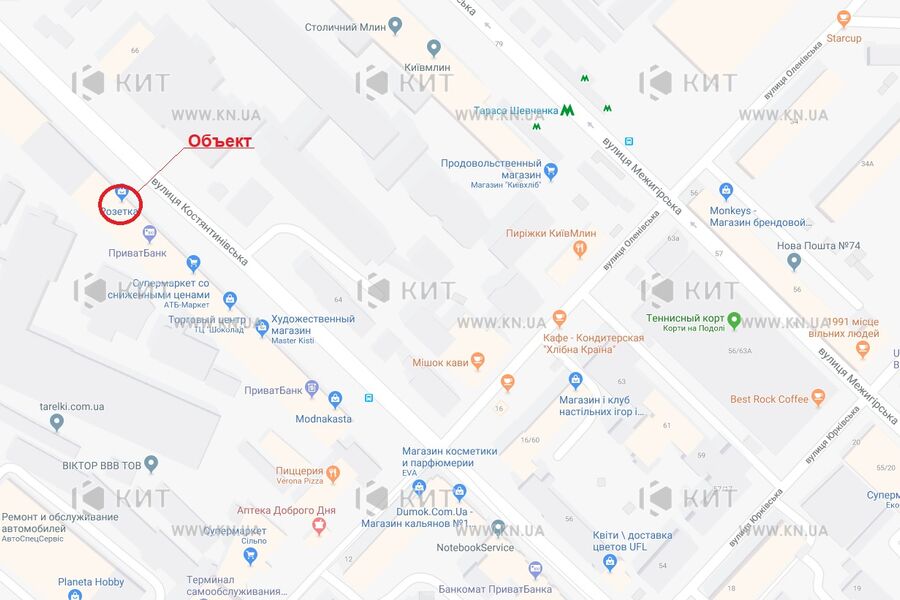 Aренда магазина Киев, Центр, 78м²