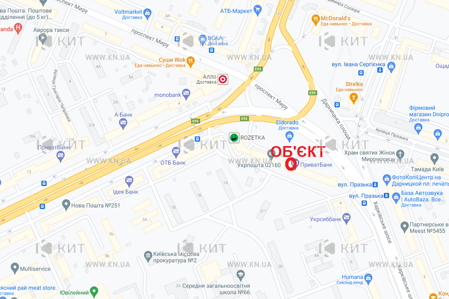 Aренда магазина Киев, Ленинградская пл., 64м²