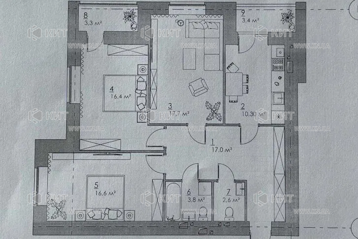 Продаж квартири Харків, Холодна Гора, 90м²