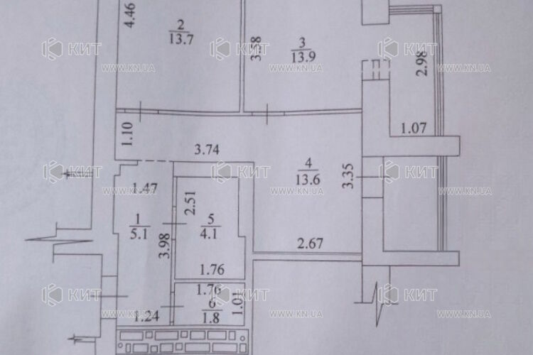Продаж квартири Харків, Холодна Гора, 55м²