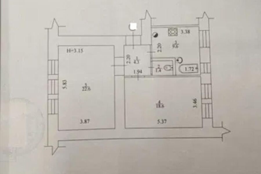 Продаж квартири Харків, Південний вокзал, 57м²