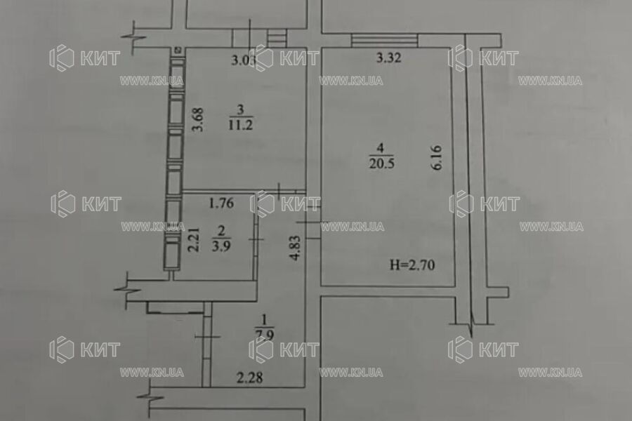 Продаж квартири Харків, Гагаріна, 46м²