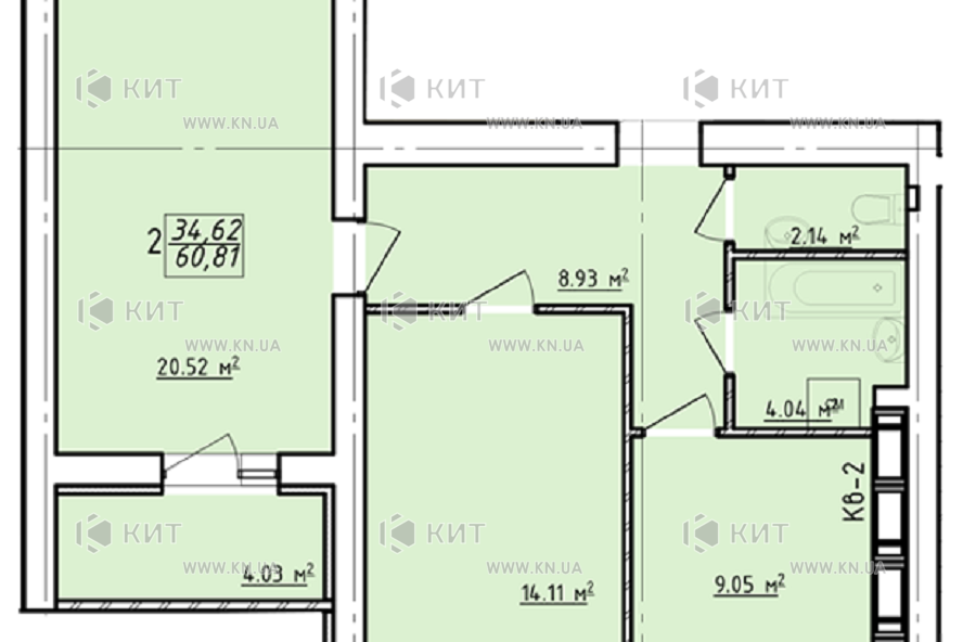 Продаж квартири Харків, Гагаріна, 61м²