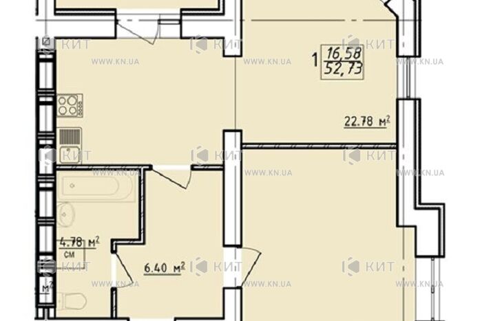 Продажа квартиры Харьков, Гагарина, 53м²
