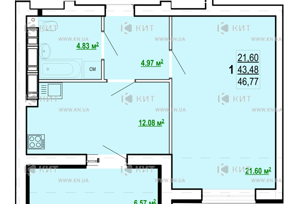 Продаж квартири Харків, Холодна Гора, 47м²