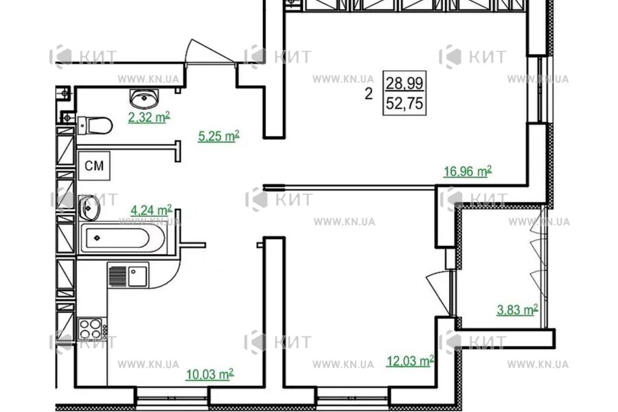 Продаж квартири Харків, Холодна Гора, 53м²