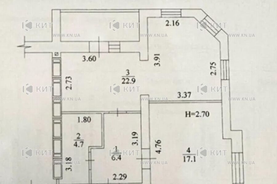 Продажа квартиры Харьков, Спортивная, Гагарина, Защитников, 53м²