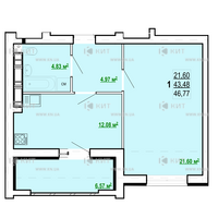 Продажа квартиры Харьков, Холодная гора, 47м²