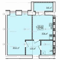Продажа квартиры Харьков, Гагарина, 43м²