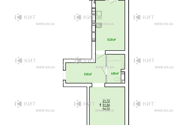Продажа квартиры Харьков, Холодная гора, 54м²