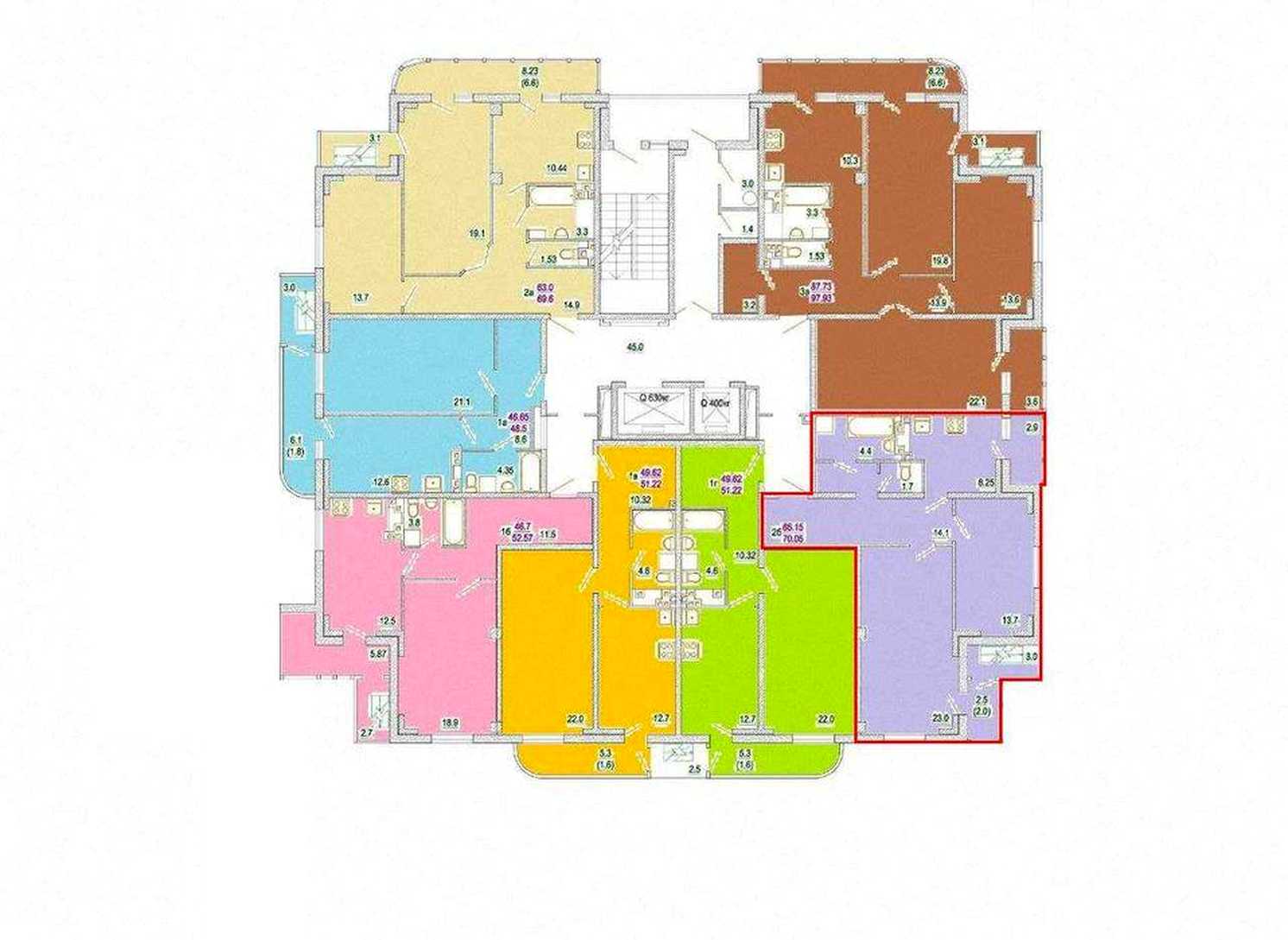 Продаж квартири Пісочин, Мобіль, 70.3м²
