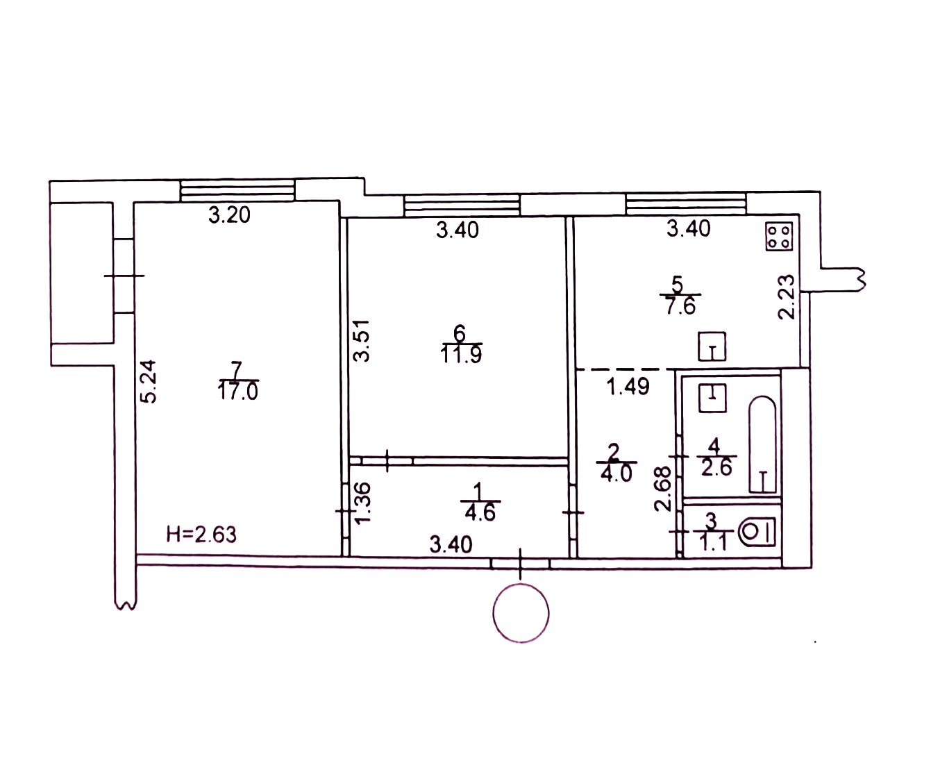Продажа квартиры Харьков, Залютино, 50м²